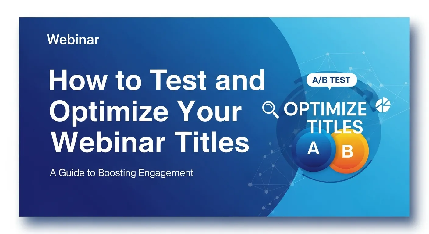 How to Test and Optimize Your Webinar Titles