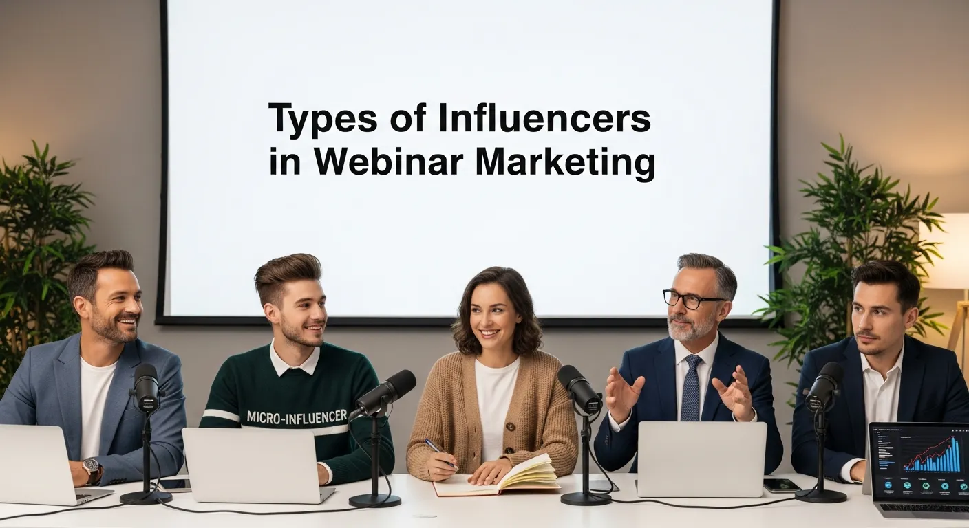 Types of Influencers in Webinar Marketing