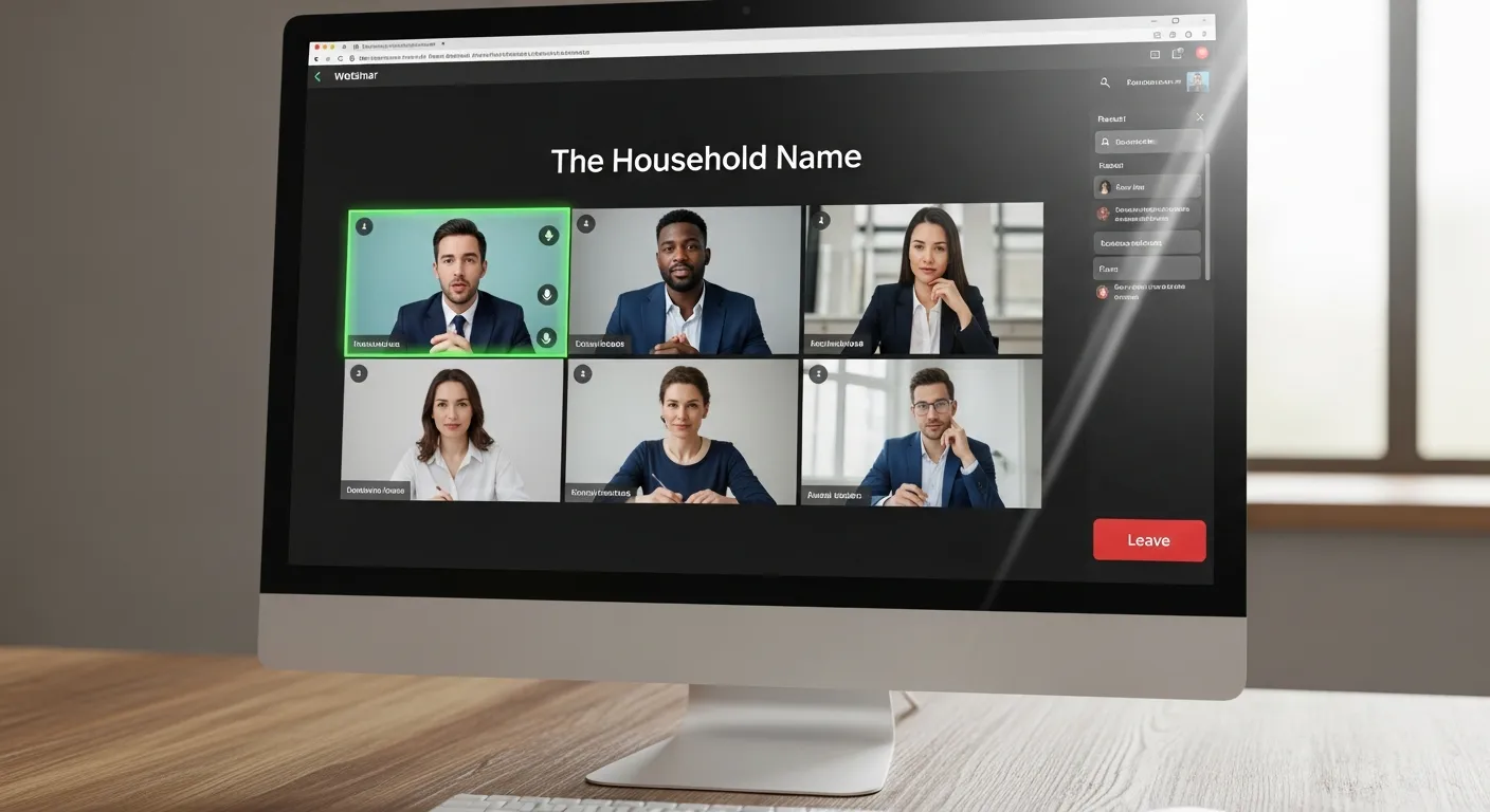 Zoom Webinar The Household Name 