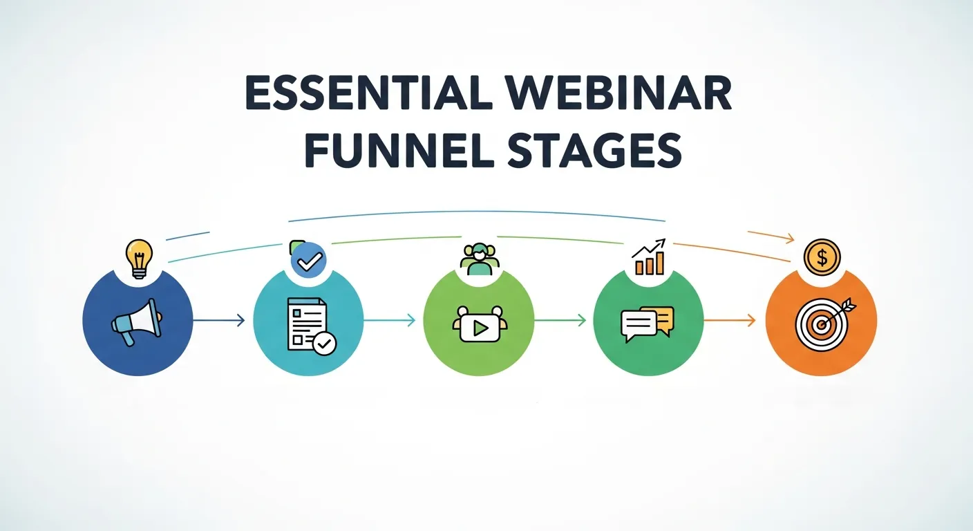 The 6 Essential Webinar Funnel Stages