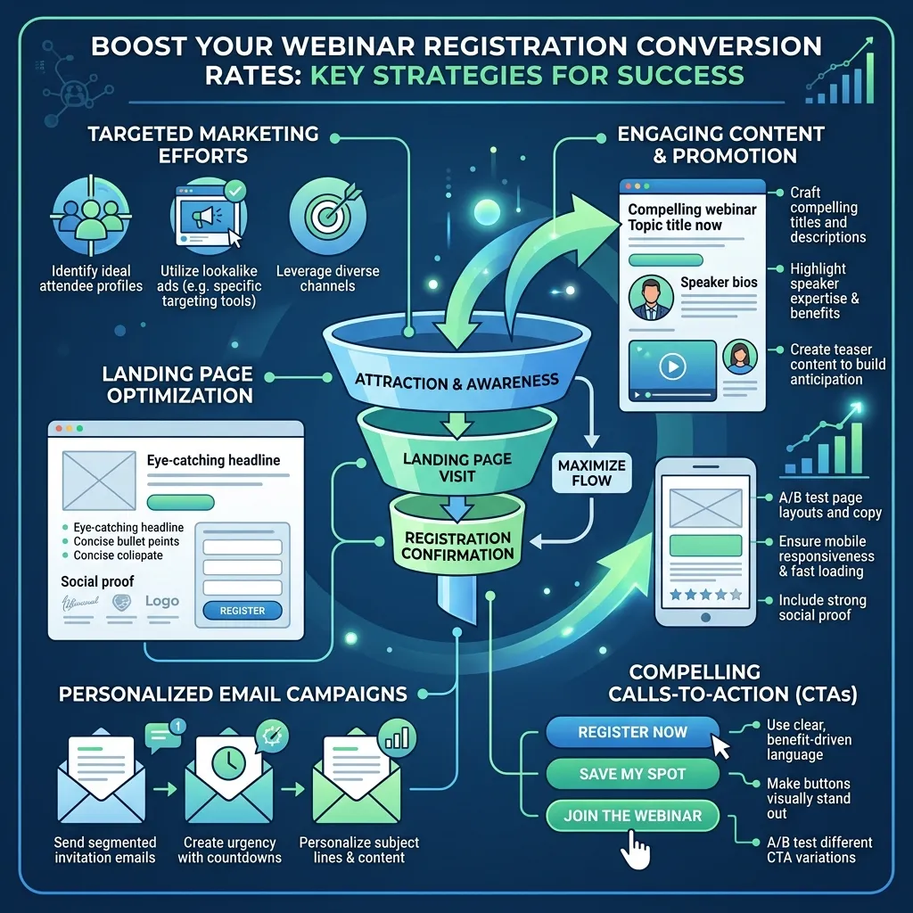 How can you improve webinar registration conversion rate