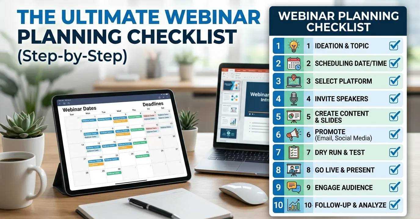 The Ultimate Webinar Planning Checklist (Step-by-Step)