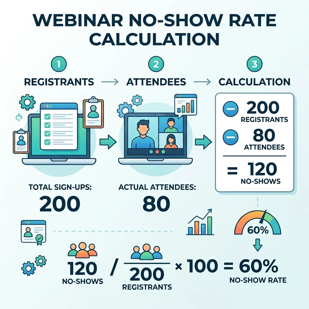 How to Calculate Webinar No-Show Rate