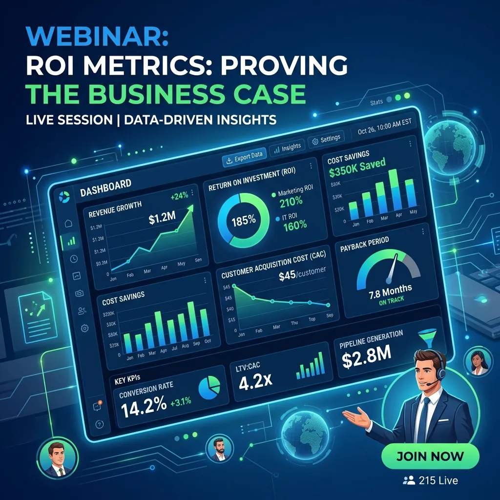 Webinar ROI Metrics Proving the Business Case
