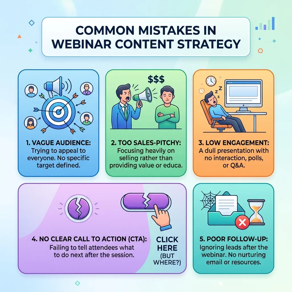Common Mistakes in Webinar Content Strategy
