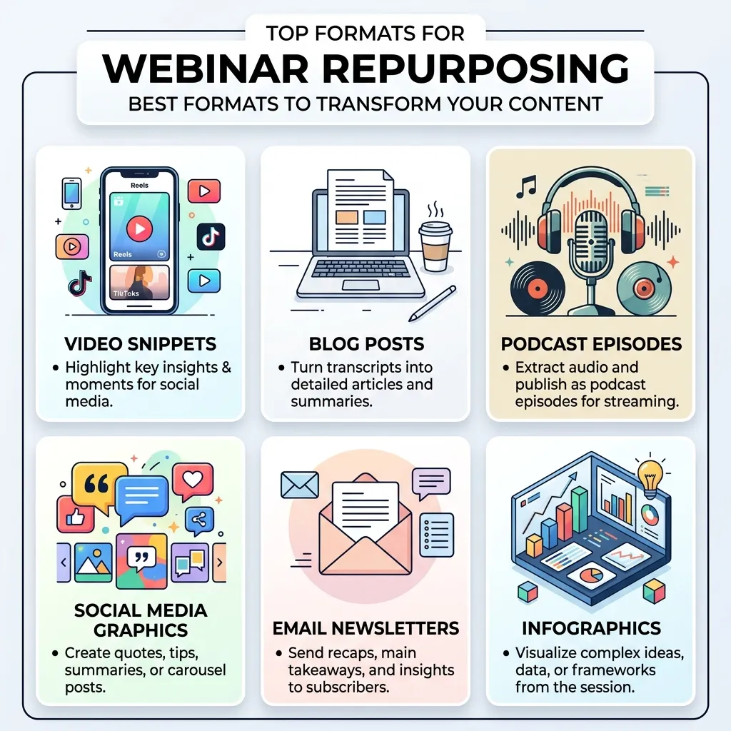 Which Formats Work Best for Webinar Repurposing